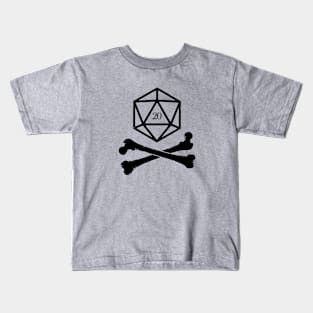 D20 Dice Poison Emblem Kids T-Shirt